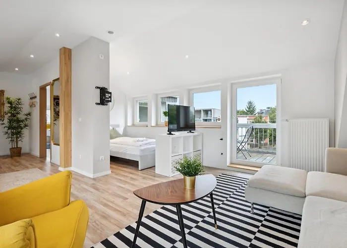 Appartement Jenapartments Penthouse Terrasse Waschtrockner Sehr Zentral Jena