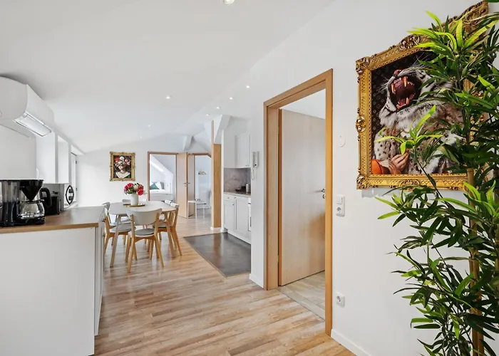 Apartment Jenapartments Penthouse Terrasse Waschtrockner Sehr Zentral